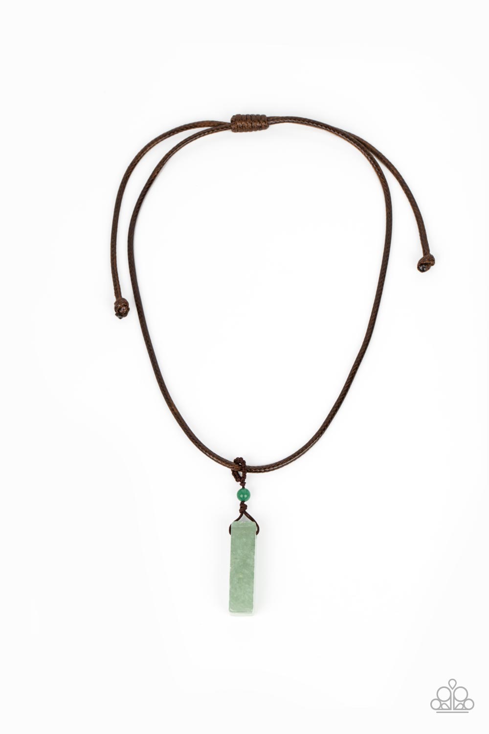 Comes Back ZEN-fold - Green  Necklace