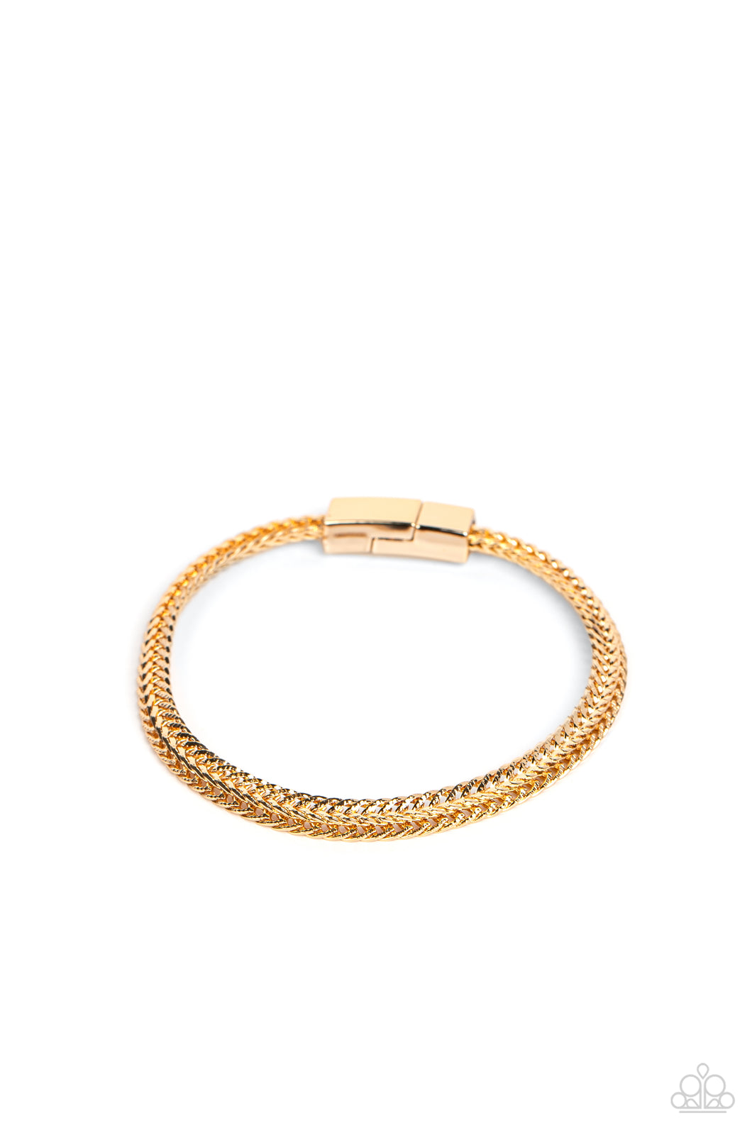 Cable Train - Gold Bracelet