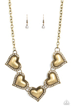 Load image into Gallery viewer, Kindred Hearts - Brass Necklace
