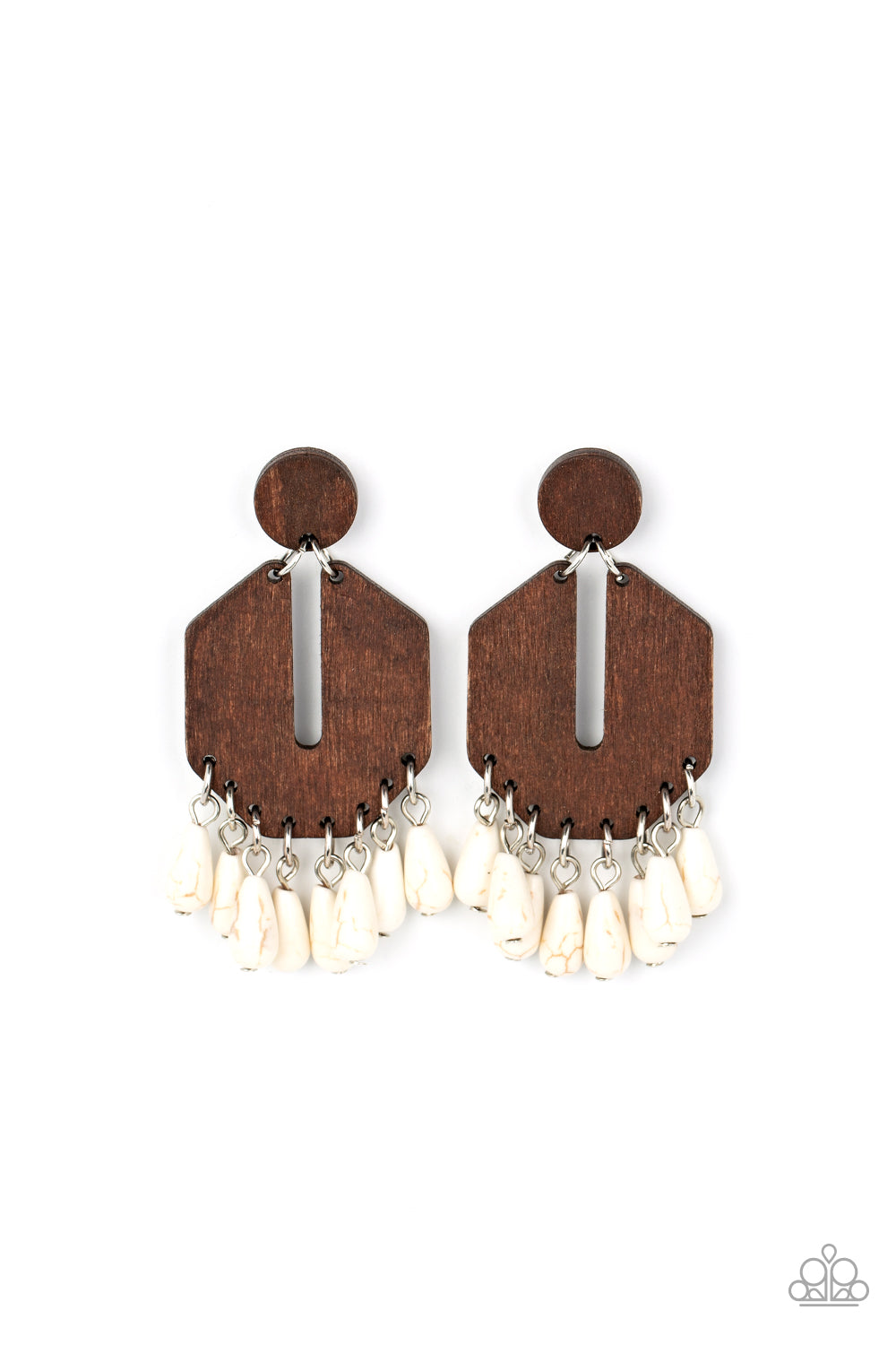 Western Retreat - White  Earring