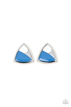 Load image into Gallery viewer, Kaleidoscopic Collision - Blue Earring
