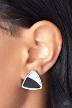 Load image into Gallery viewer, Kaleidoscopic Collision - Black Earring
