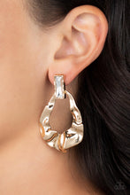 Load image into Gallery viewer, Metro Meltdown - Gold Earring
