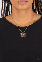 Load image into Gallery viewer, Gives Me Butterflies - Copper Necklace
