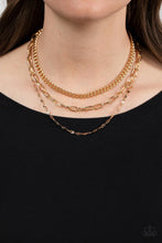 Load image into Gallery viewer, Galvanized Grit - Gold Necklace

