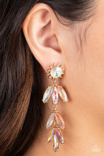 Load image into Gallery viewer, Space Age Sparkle - Gold Earring
