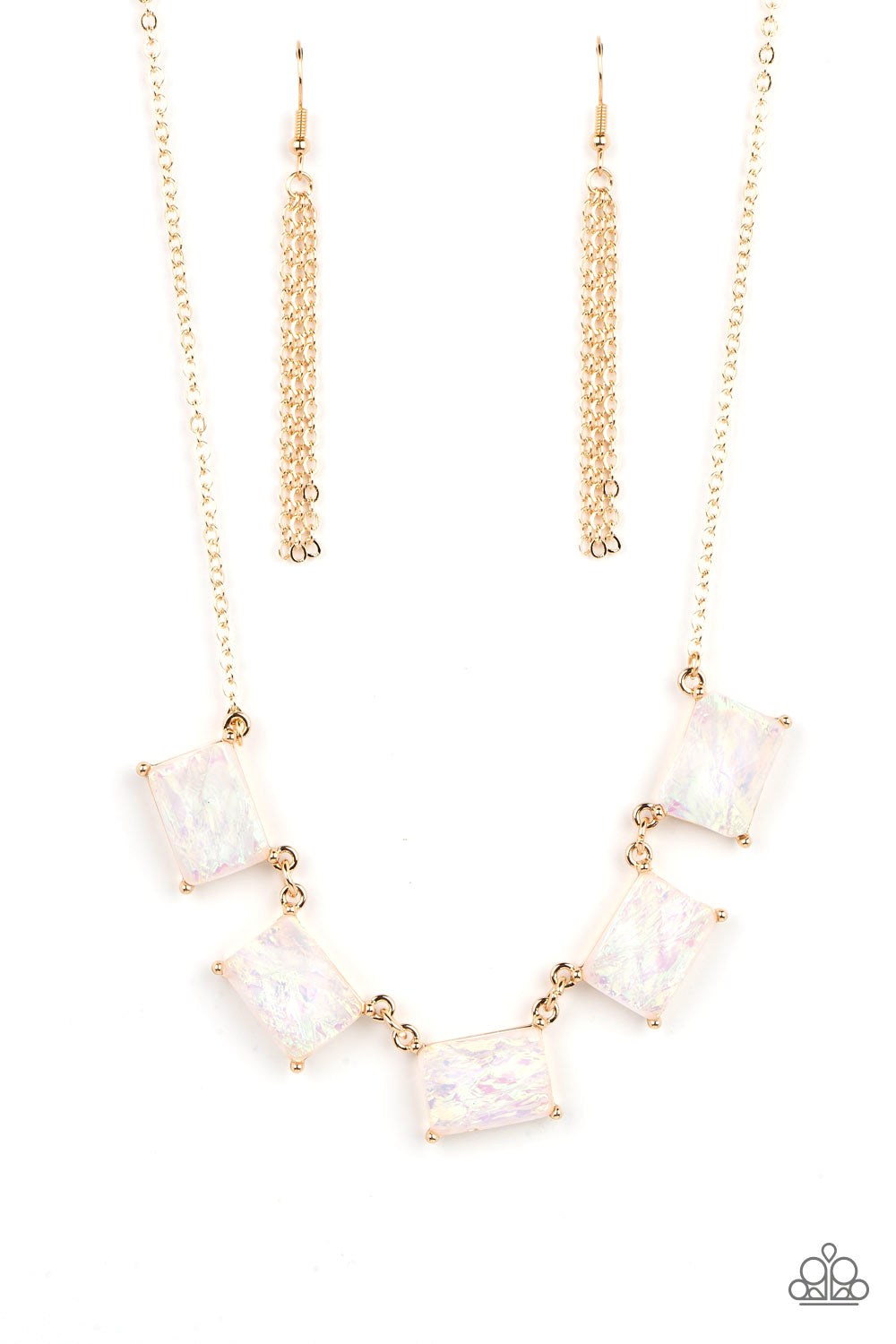 Opalescent Oblivion - Gold Necklace