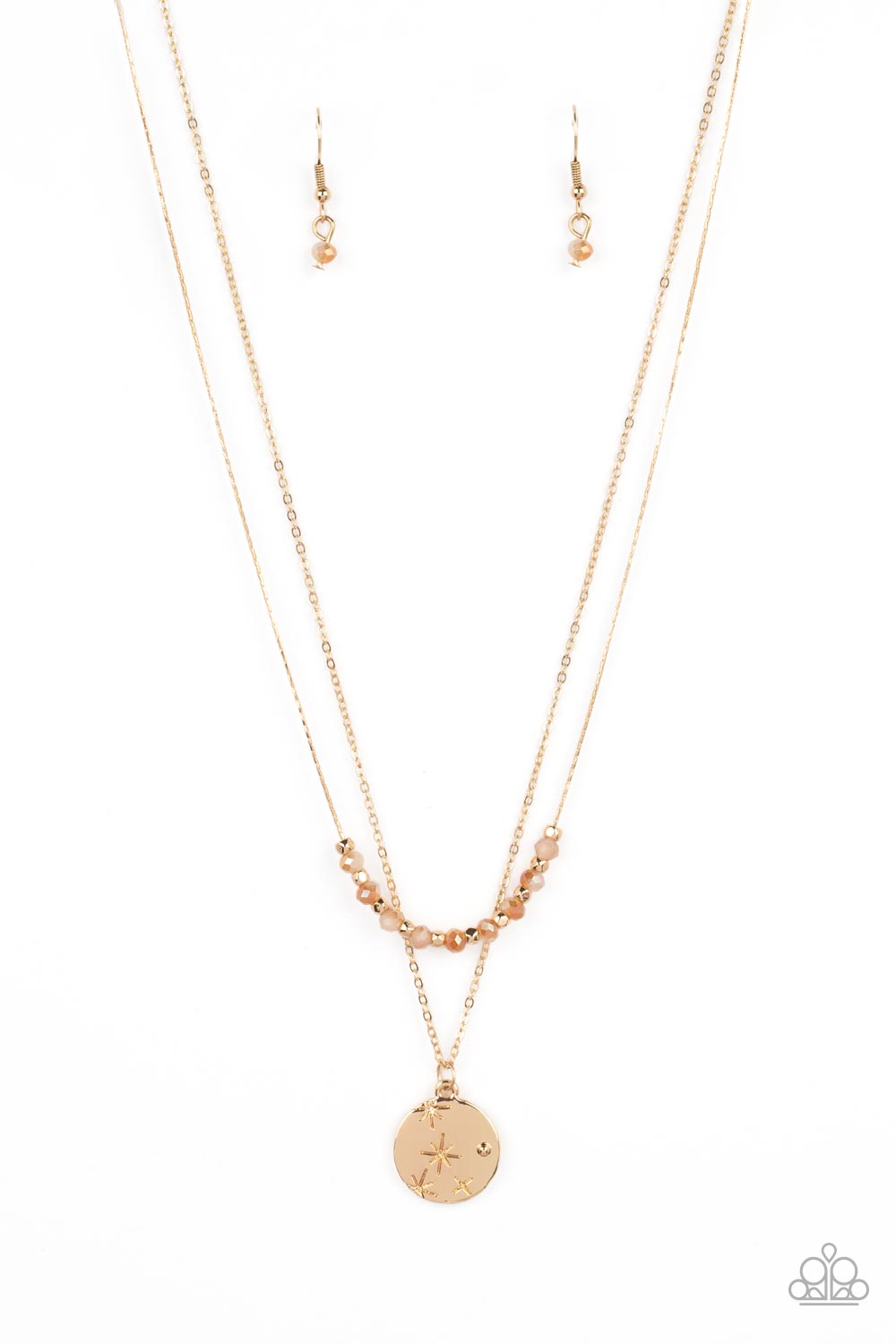 Stunning Supernova - Gold Necklace