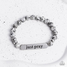 Load image into Gallery viewer, Just Pray - Silver Bracelet
