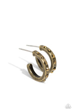 Load image into Gallery viewer, Gallant Glitz - Brass Earring
