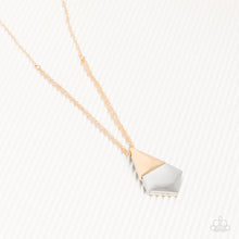 Load image into Gallery viewer, Posh Pyramid - Gold Necklace
