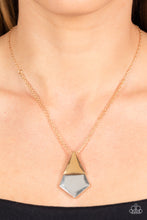 Load image into Gallery viewer, Posh Pyramid - Gold Necklace
