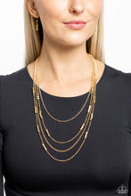 Load image into Gallery viewer, Metallic Monarch - Gold Necklace
