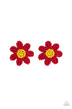 Load image into Gallery viewer, Sensational Seeds - Red Earring
