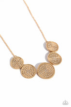 Load image into Gallery viewer, Medaled Mosaic - Gold Necklace
