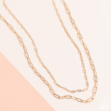 Load image into Gallery viewer, Polished Paperclips - Gold Necklace
