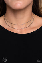 Load image into Gallery viewer, Polished Paperclips - Silver Necklace
