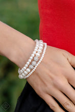 Load image into Gallery viewer, Showy Soprano - White Bracelet
