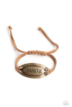 Load image into Gallery viewer, Thankful Tidings - Brass Bracelet
