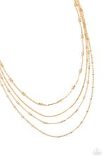 Load image into Gallery viewer, Studded Shimmer - Gold Necklace
