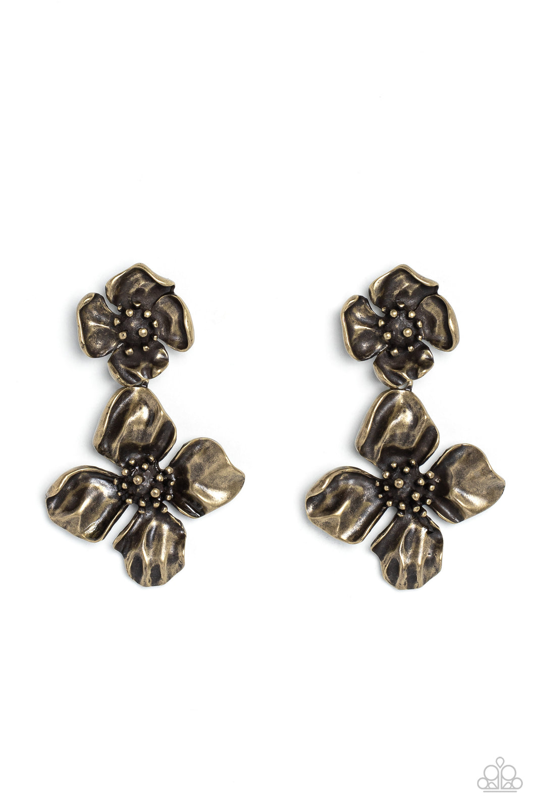 Gilded Grace - Brass Earring