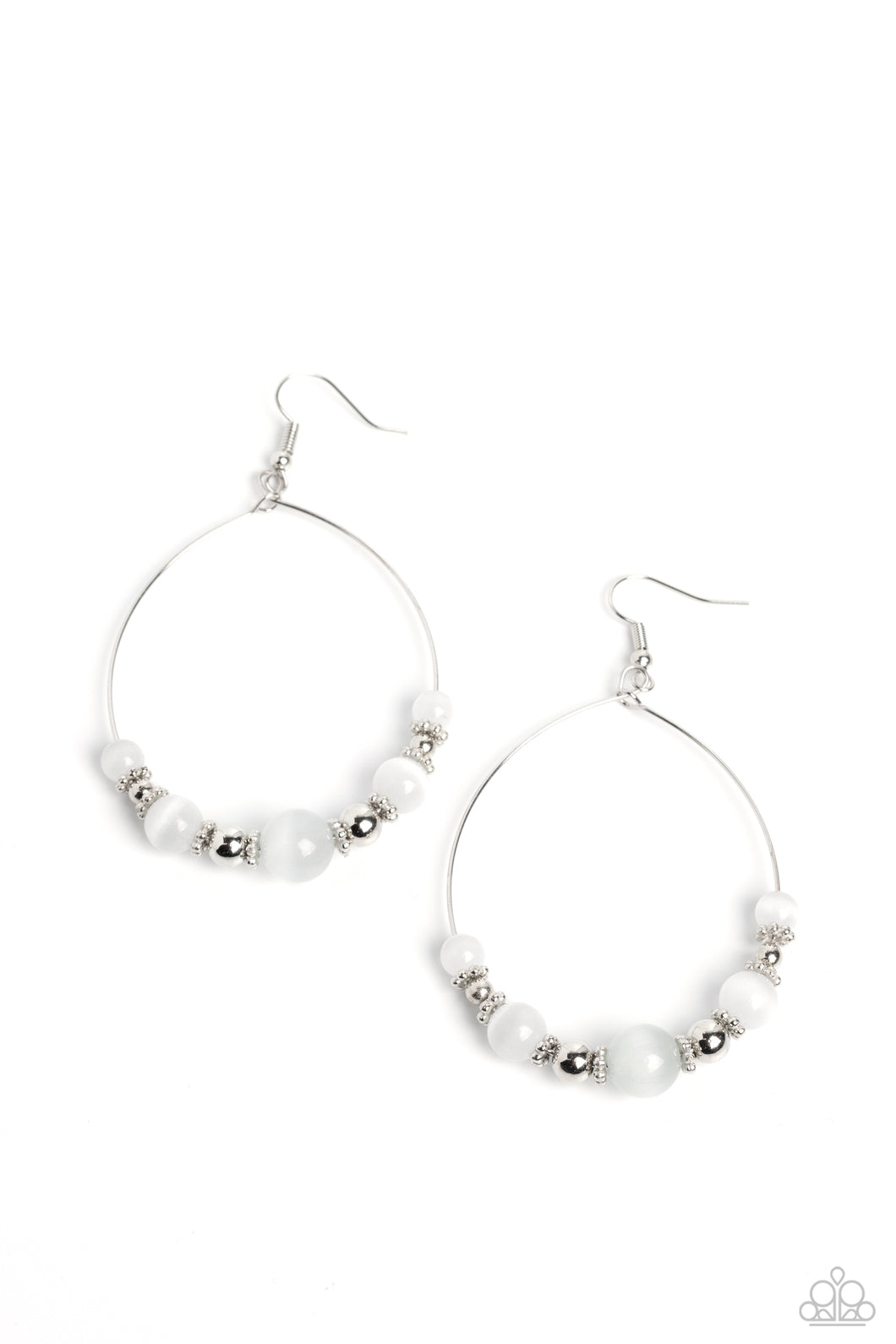 Cats Eye Charisma - White Earring