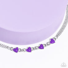 Load image into Gallery viewer, Smitten Sweethearts - Purple Bracelet
