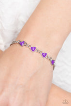 Load image into Gallery viewer, Smitten Sweethearts - Purple Bracelet
