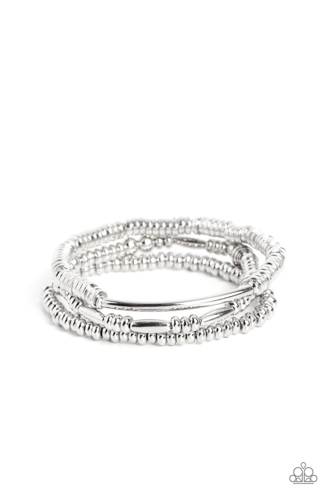 Monochromatic Medley - Silver Bracelet