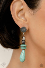 Load image into Gallery viewer, Desert Fever - Blue Earring
