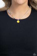 Load image into Gallery viewer, Smiling Showdown - Yellow Necklace
