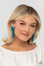 Load image into Gallery viewer, Billowing Butterflies - Blue Earring
