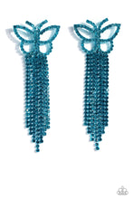 Load image into Gallery viewer, Billowing Butterflies - Blue Earring
