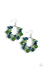 Load image into Gallery viewer, Wreathed in Watercolors - Green Earring
