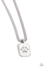 Load image into Gallery viewer, PAW to the Line - White Necklace
