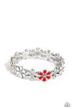 Load image into Gallery viewer, Floral Fair - Red Bracelet
