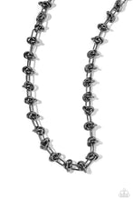 Load image into Gallery viewer, Knotted Kickoff - Black Necklace
