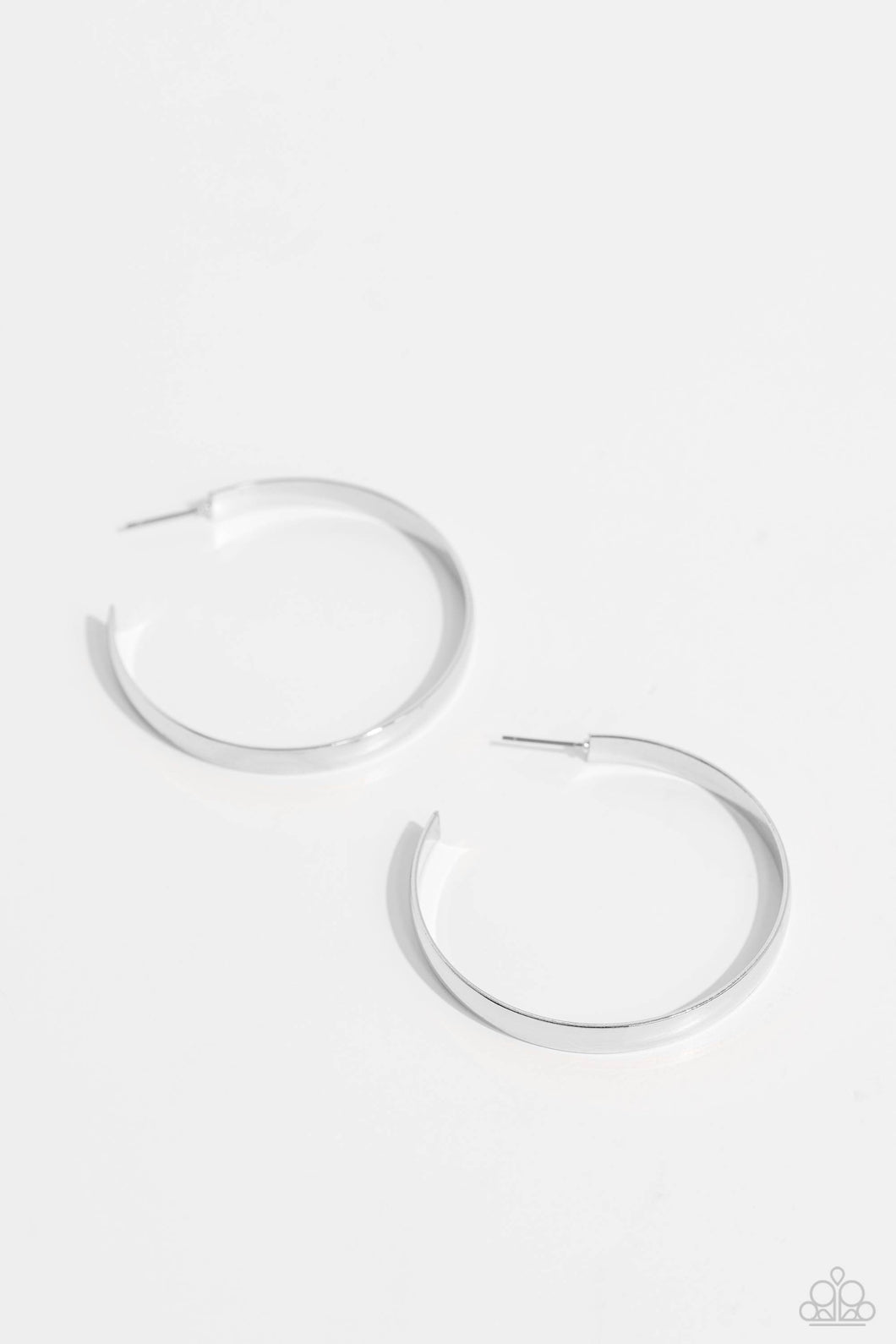 Sleek Symmetry - Silver Earring