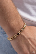 Load image into Gallery viewer, Fortune Favors The Fierce - Gold Bracelet
