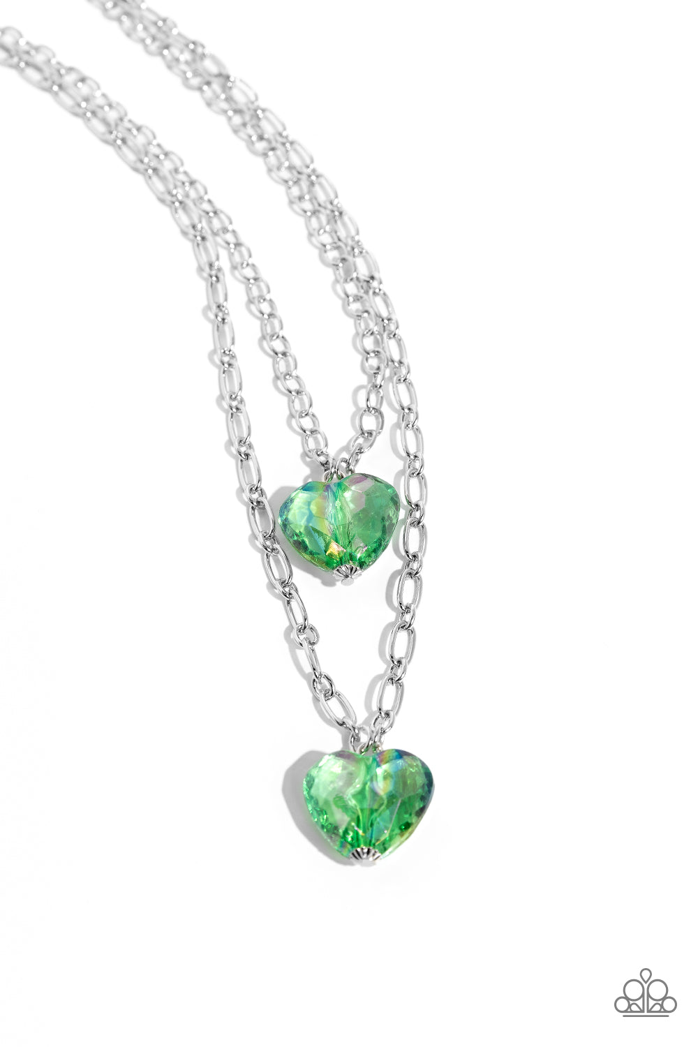 Layered Love - Green Necklace