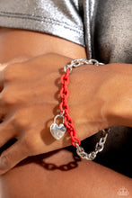 Load image into Gallery viewer, Locked and Loved - Red Bracelet
