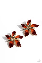 Load image into Gallery viewer, Warped Wallflower - Red Earring
