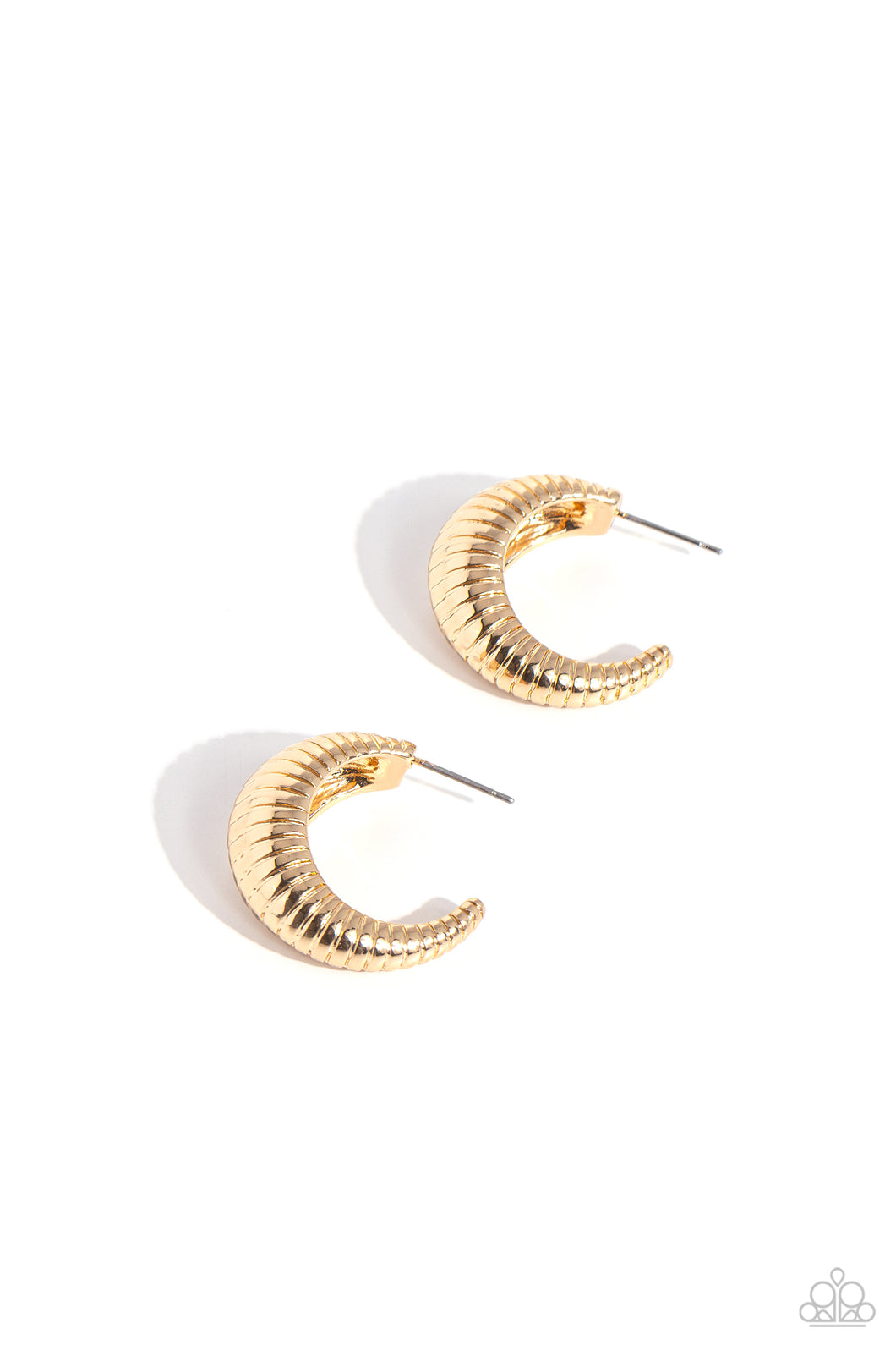 Textured Tenure - Gold Earring