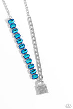 Load image into Gallery viewer, LOCK and Roll - Blue Necklace
