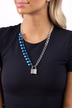 Load image into Gallery viewer, LOCK and Roll - Blue Necklace
