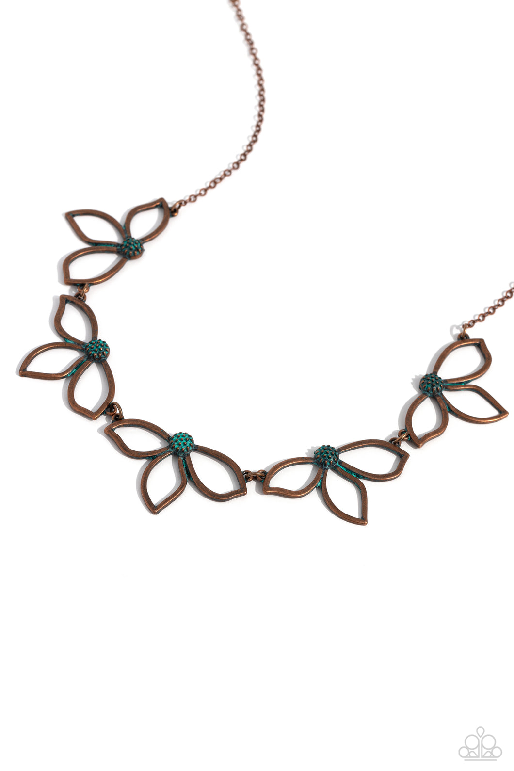 Petal Pageantry - Copper Necklace