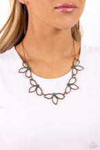 Load image into Gallery viewer, Petal Pageantry - Copper Necklace
