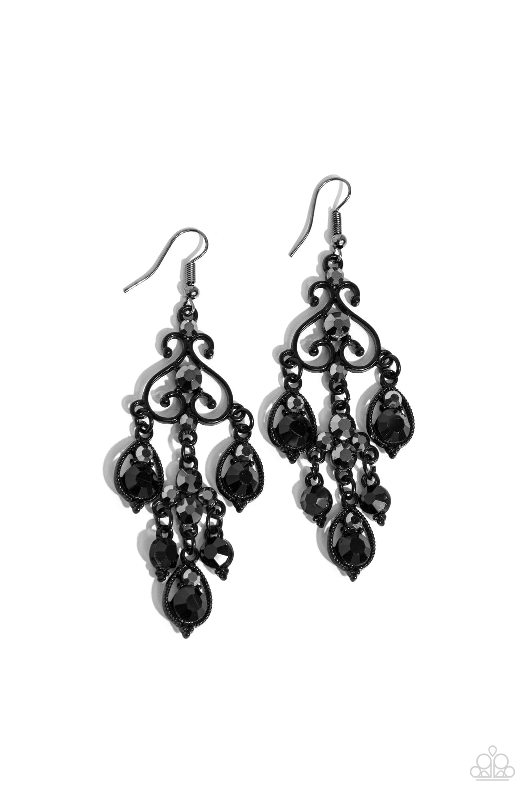 Regal Renovation - Black Earring