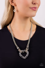 Load image into Gallery viewer, Lead with Your Heart - Silver Necklace
