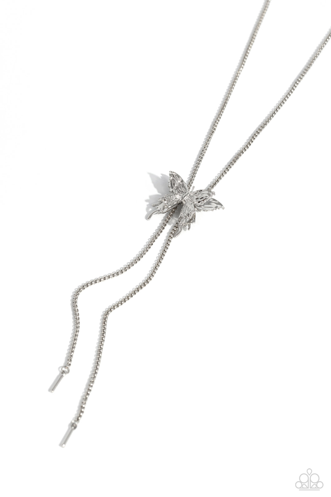 Adjustable Acclaim - Silver Necklace